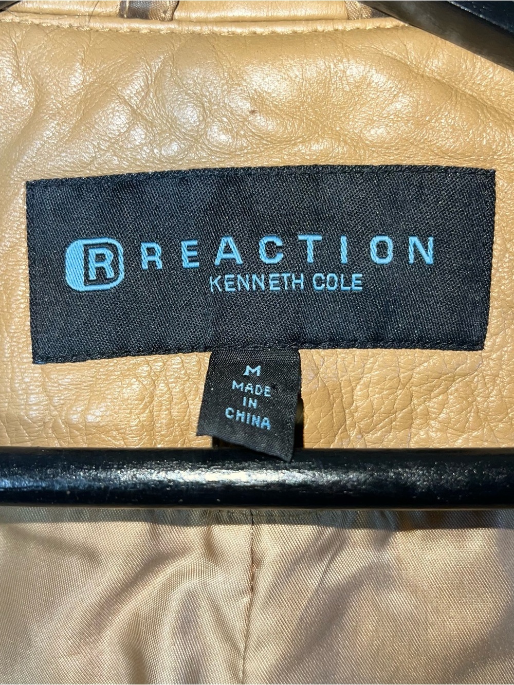 Kenneth Cole Reaction Womens Genuine Leather Moto Jacket Size M Soft Comfortable - Picture 5 of 11